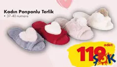 KADIN PONPONLU TERLİK KADIN PONPONLU TERLİK